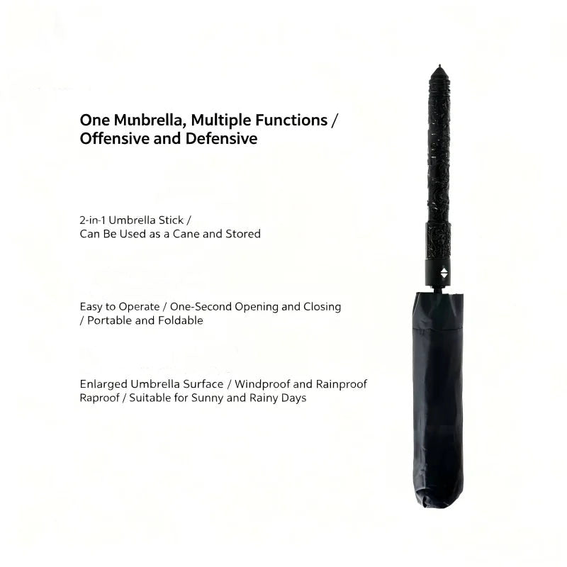 Mult Funtional Umbrellainside Extendable BatonDefensive