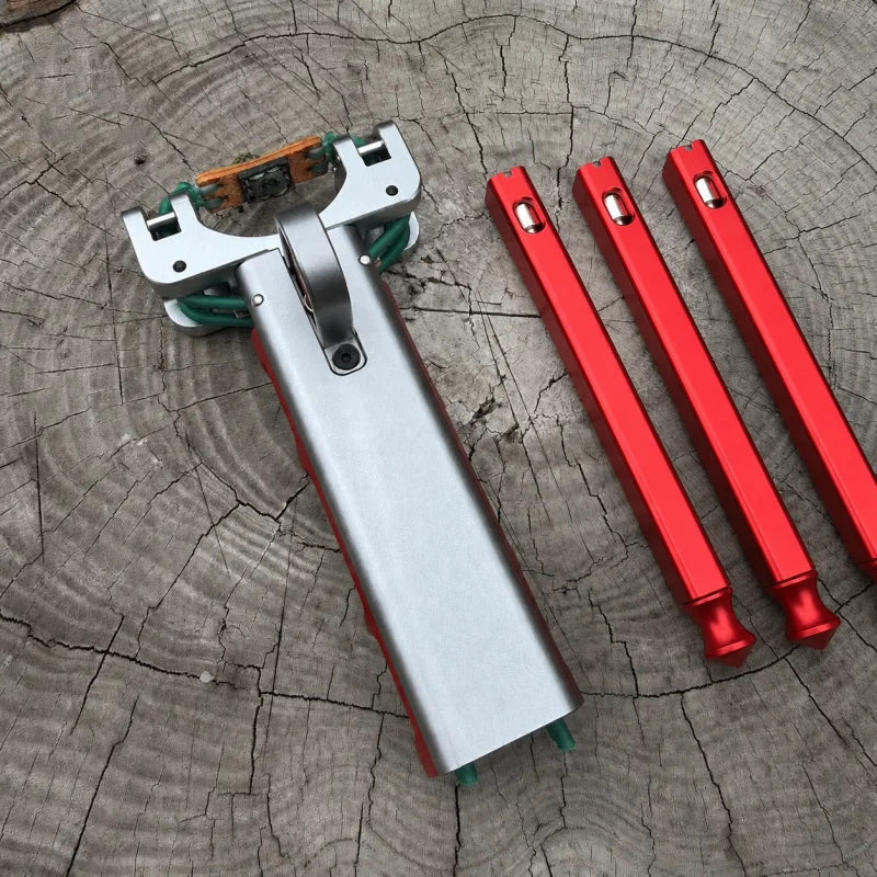 New Semi-auto G6 Trigger Slingshot CNC Aluminum Alloy Professional Catapult