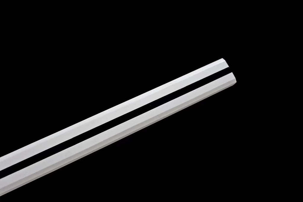 Handmade Anime NARUTO Sasuke Kusanagi-No-Tsurugi Sword Shirasaya Ninja Sword Spring Steel WhiteBlade