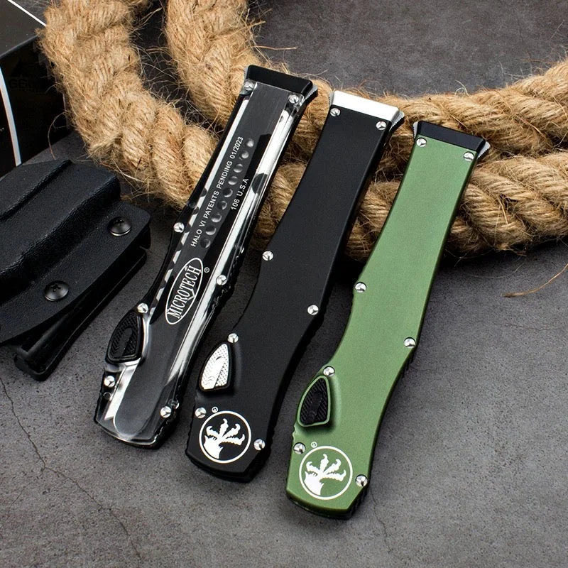 Microtech Halo 6 Aluminum Handle – Outdoor EDC Tool / OTF Accessory / Sheath