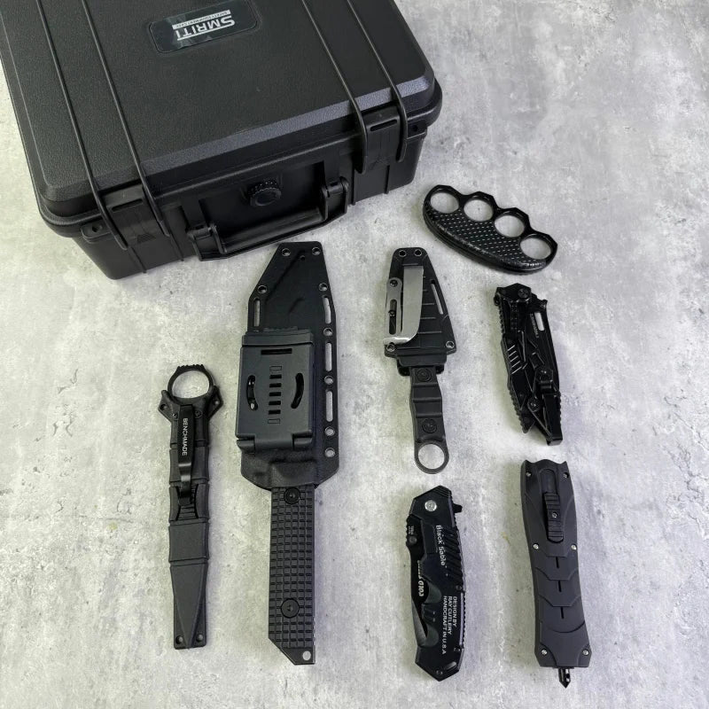 Premier Tactical Black Messerblock 7tlg.