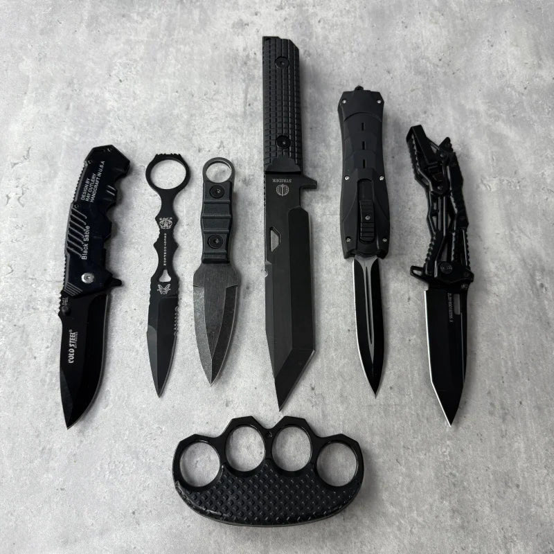Premier Tactical Black Messerblock 7tlg.
