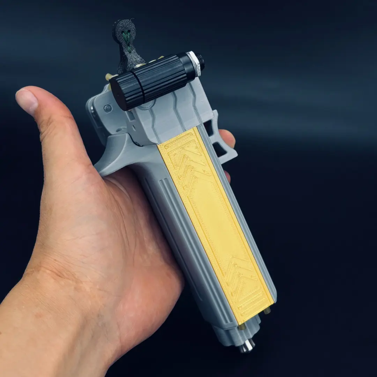 Rapid-Fire Magnetic Slingshot - 5X Speed Auto-Loading, PETG 3D Printed Outdoor Slingshot with Fiber Optic Sight