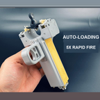 Rapid-Fire Magnetic Slingshot - 5X Speed Auto-Loading, PETG 3D Printed Outdoor Slingshot with Fiber Optic Sight