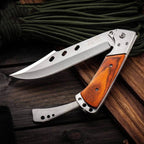 10.5" Large Folding Knife with Rosewood Handle