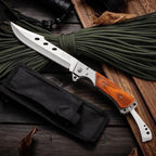 10.5" Large Folding Knife with Rosewood Handle